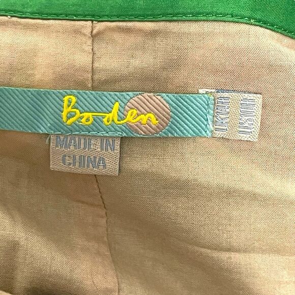 BODEN Floral Vibrant Green Skirt 10R - Picture 4 of 7